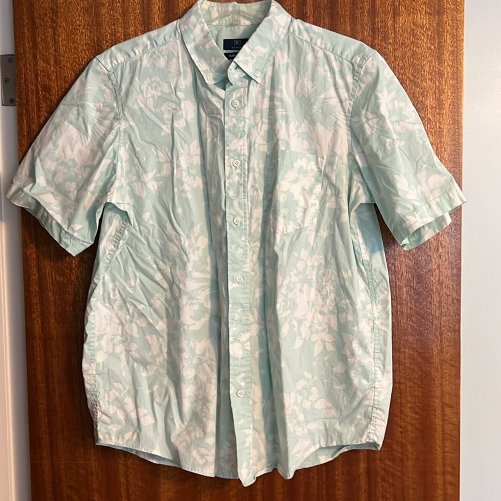 Mens button down short sleeve